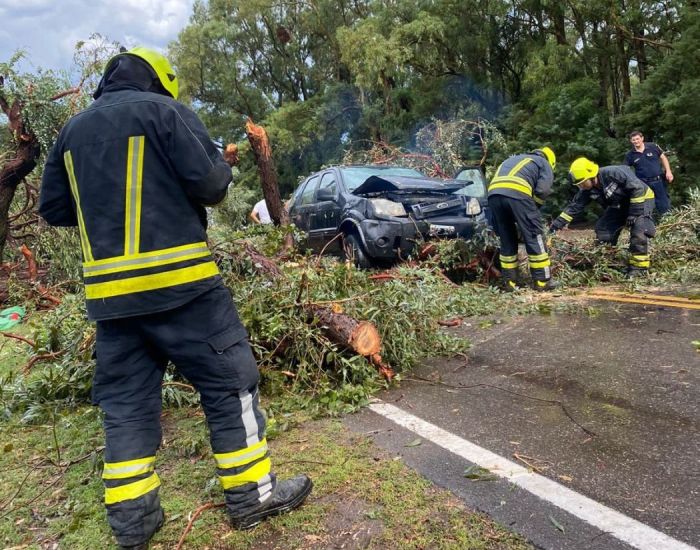 La tormenta fue grave en Adelia María