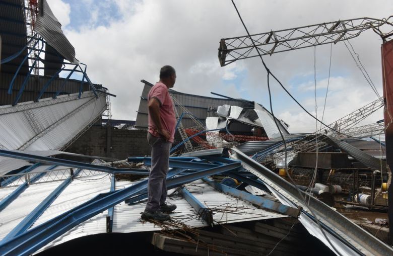 La situación de Río Primero tras el paso del tornado