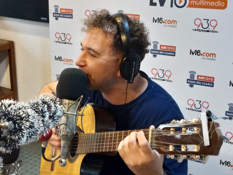 Marcos Scodelari en el acústico de La Mañana del Limón