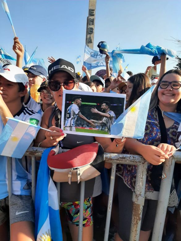 Recibieron a Nahuel Molina en Embalse