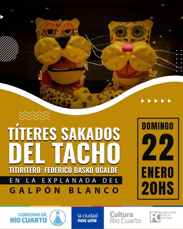 Se presenta “Títeres Sakados del Tacho”: escenas disparatadas y números musicales para todas las edades