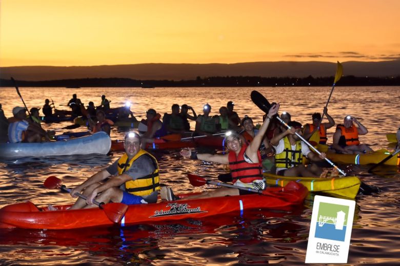 Se realizó con éxito la 8va remada nocturna en Embalse