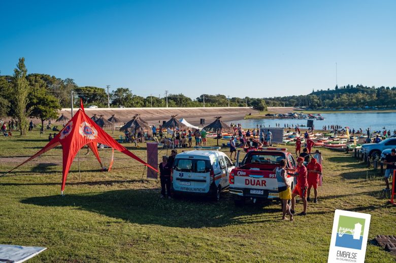 Se realizó con éxito la 8va remada nocturna en Embalse