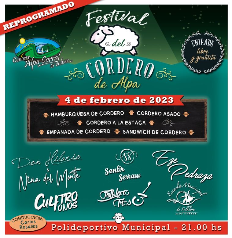 Se viene el Festival del Cordero de Alpa Corral 