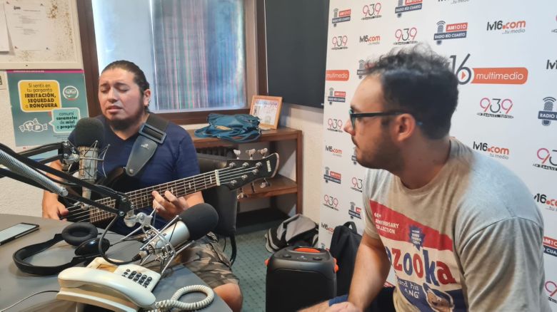 Luis Ledesma junto a Ivan Giuliano en La mañana del Limón