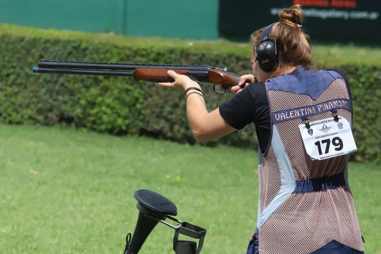 Valentina Pinamonti practica “Tiro al Plato” y ahora sueña con llegar a los Juegos Olímpicos 