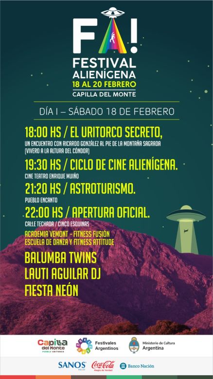 Capilla del Monte se prepara para la 10º edición del Festival Alienígena