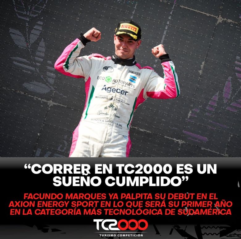 Facundo Marques se prepara para el debut del TC2000