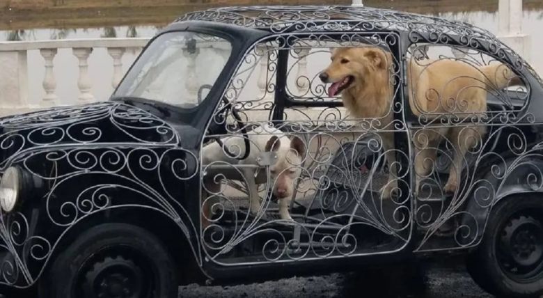 Un Fiat 600 que es una verdadera obra de arte