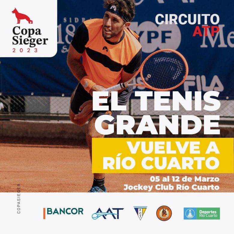 Tenis internacional: Comienza el Future M25 “Copa Sieger Ciudad de Río Cuarto”