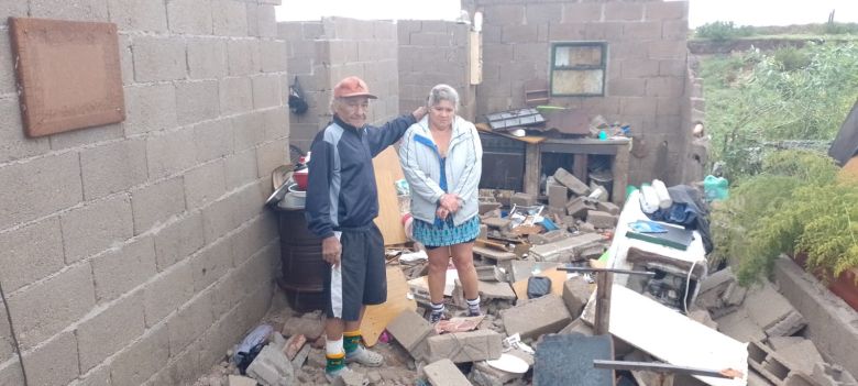 Múltiples viviendas quedaron devastadas por la tormenta