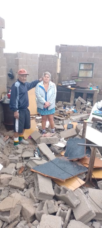 Múltiples viviendas quedaron devastadas por la tormenta