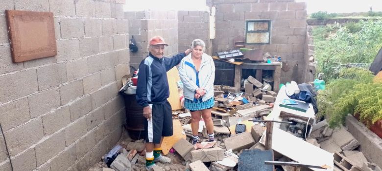 Múltiples viviendas quedaron devastadas por la tormenta