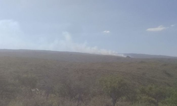 Alpa Corral: controlan el incendio en la zona de Alto Lindo 