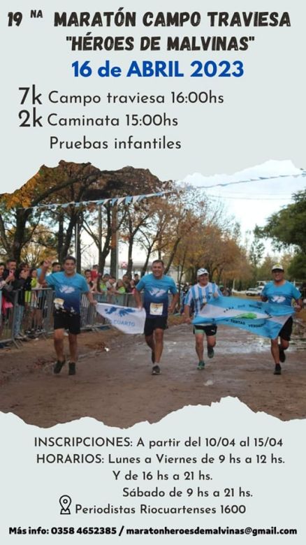 19 Maratón Campo Traviesa “Héroes de Malvinas”: inscripciones abiertas