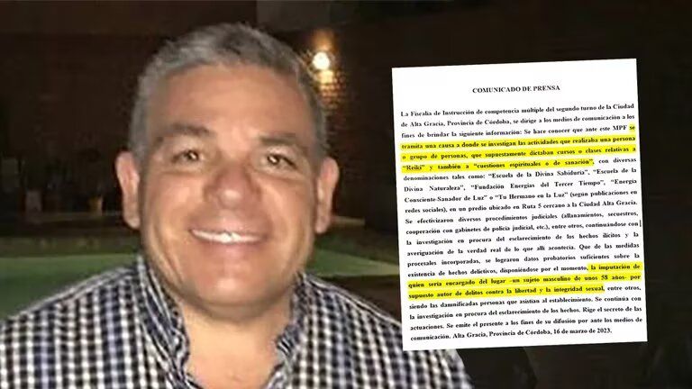 Investigan por abuso sexual a un líder sanador y fundador de una escuela espiritual en Alta Gracia