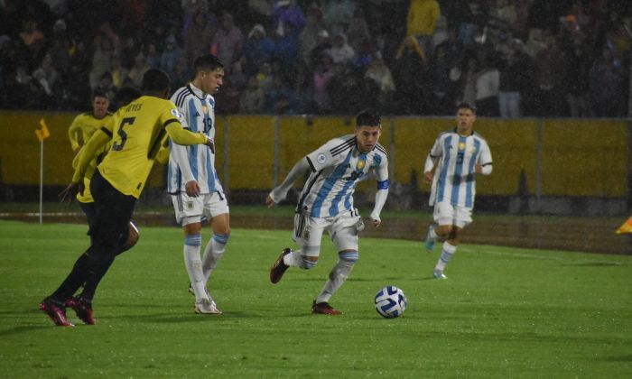 Argentina, ya clasificado al Mundial, perdió el invicto ante Ecuador en el Sudamericano Sub 17