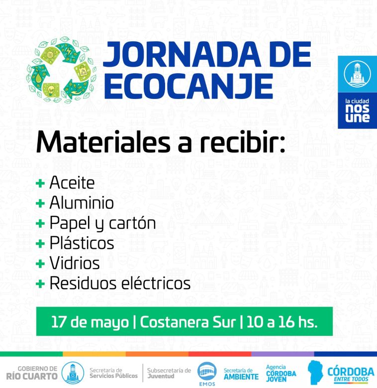 Se realizará una jornada de Ecocanje en la Costanera Sur del río