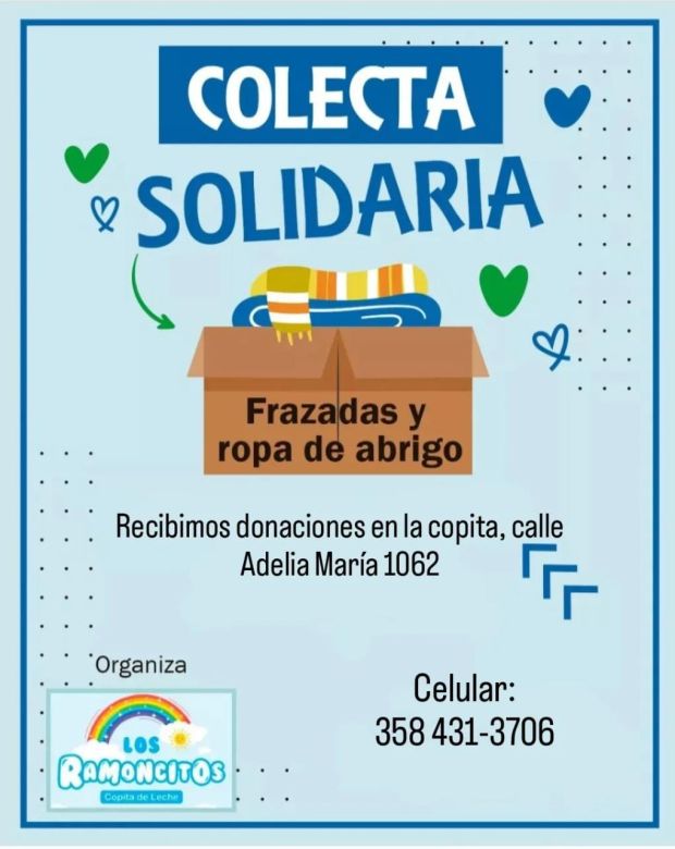 Ramoncito y otra colecta solidaria: juntan frazadas y abrigos para este invierno