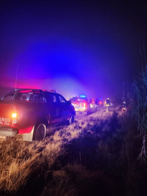 Otro accidente se registró sobre ruta 35: un auto volcó en la "curva de Audisio" 