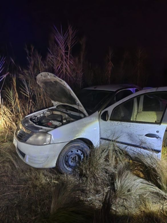 Otro accidente se registró sobre ruta 35: un auto volcó en la "curva de Audisio" 