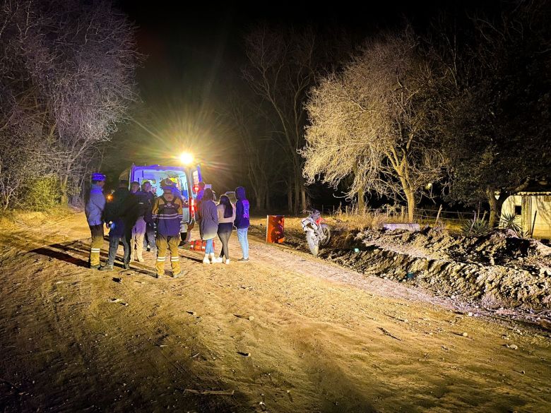 Un herido a causa de un siniestro vial en cercanía de Berrotarán 