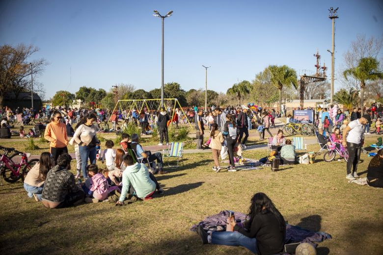 Una multitud celebró el Día de las Infancias en los parques de la ciudad