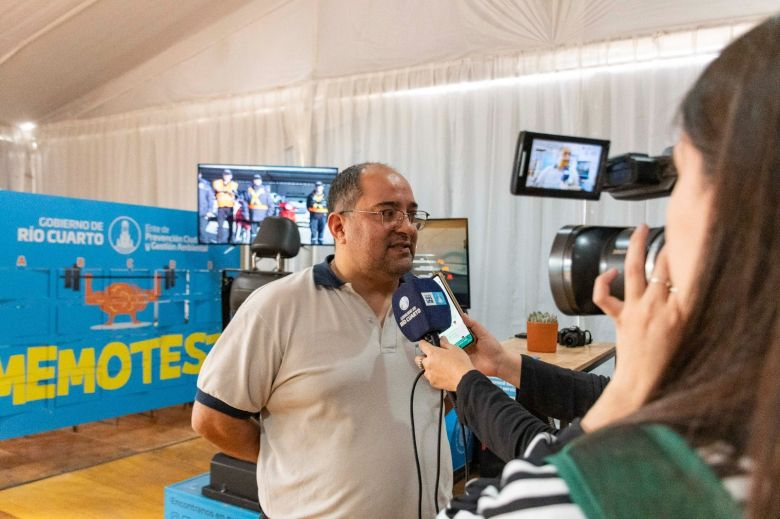 Exposición Rural: los visitantes pueden probar el simulador vial del Ente de Prevención Ciudadana y Gestión Ambiental