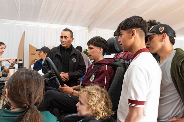 Exposición Rural: los visitantes pueden probar el simulador vial del Ente de Prevención Ciudadana y Gestión Ambiental