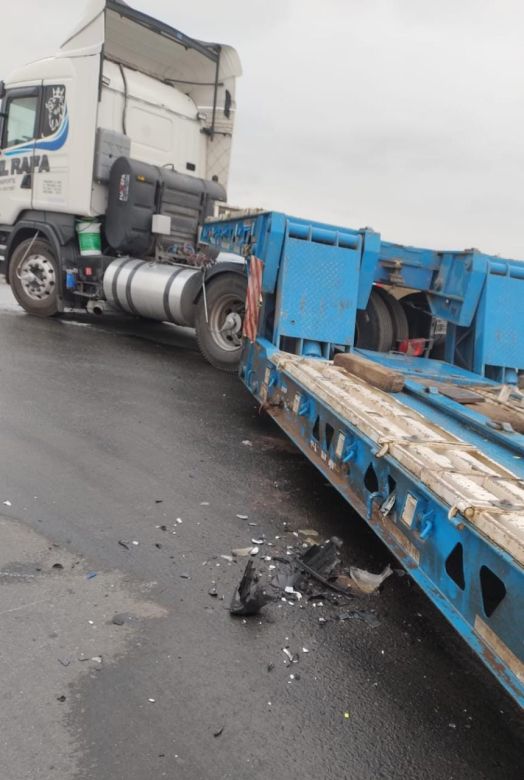 Un motociclista grave en un siniestro en ruta 8 y A005