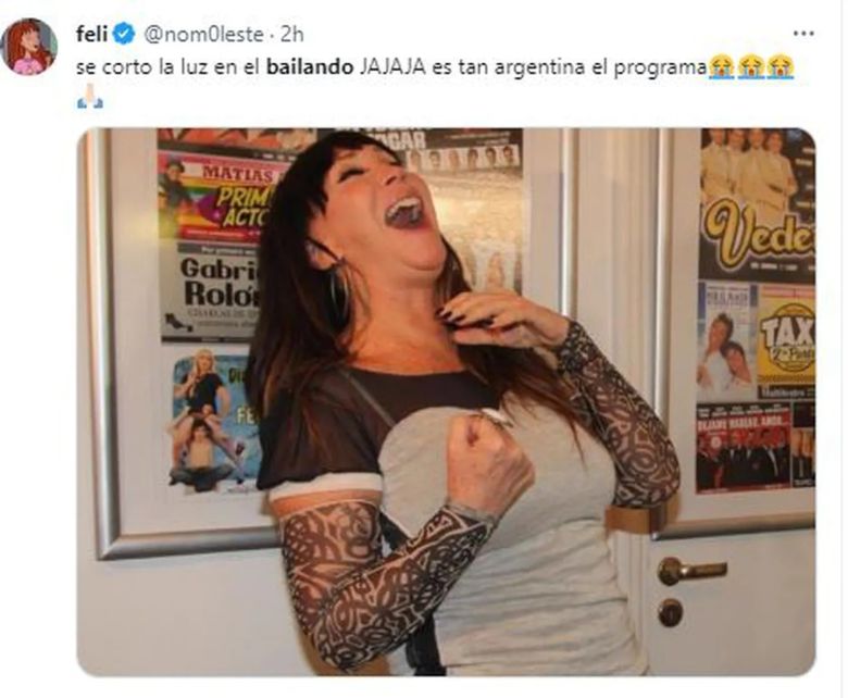 Se cortó la luz en el Bailando 2023 y estallaron los memes en las redes sociales