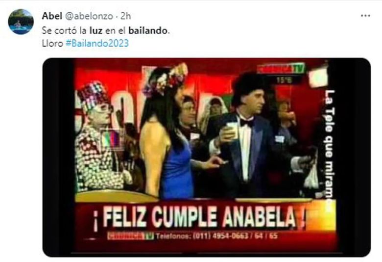 Se cortó la luz en el Bailando 2023 y estallaron los memes en las redes sociales