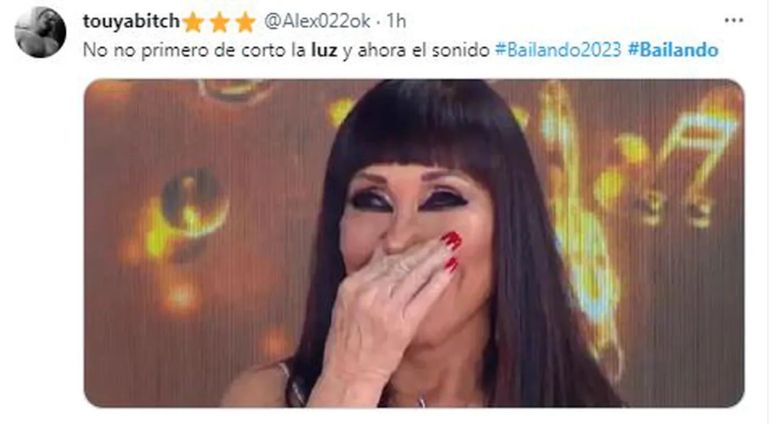 Se cortó la luz en el Bailando 2023 y estallaron los memes en las redes sociales