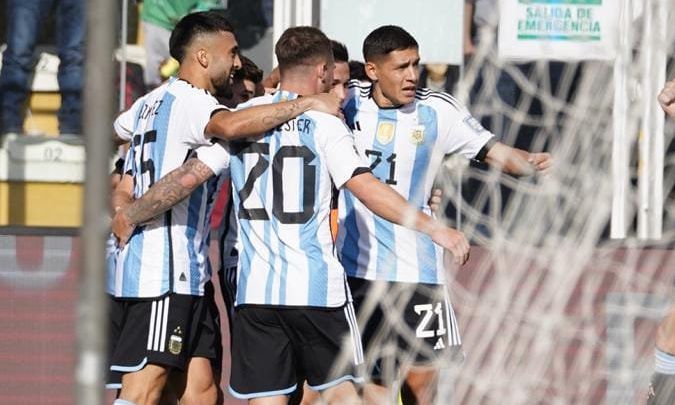 Argentina goleó en La Paz