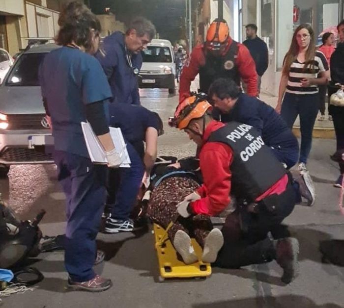 Dos personas lesionadas en el macrocentro de la ciudad