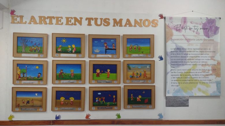 12 obras en braille se presentan en el taller de arte del Barrio Lomitas de Oro