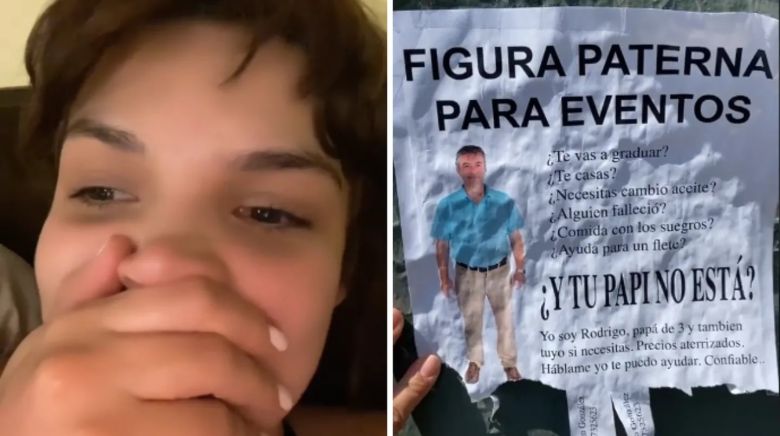 Un hombre trabaja como la “figura paterna” en cumpleaños y desató la polémica