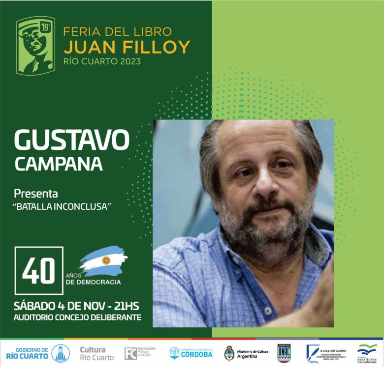 Con destacadas presentaciones y más stands, llega la 19ª Feria del Libro Juan Filloy 