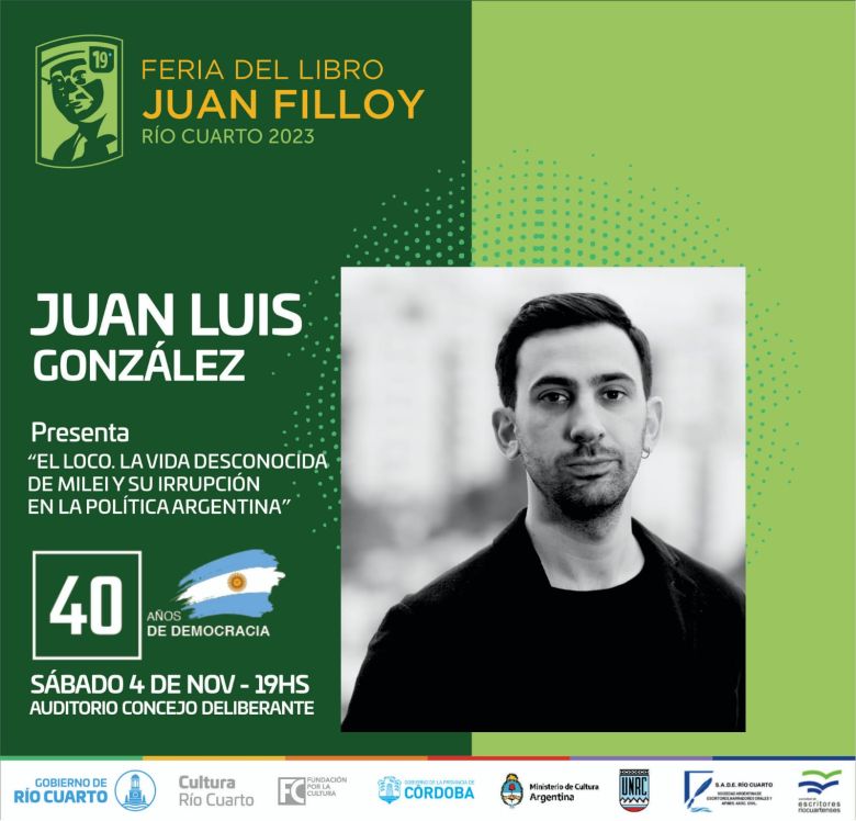 Con destacadas presentaciones y más stands, llega la 19ª Feria del Libro Juan Filloy 