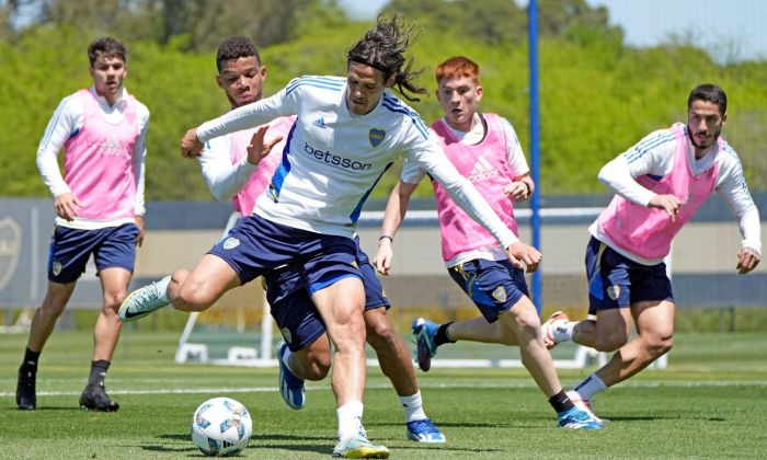 Boca ensayó con un equipo con mayoría de titulares de cara a Estudiantes