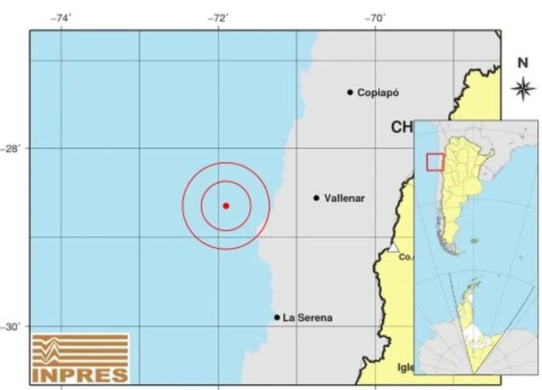 Un temblor ocurrido en Chile se sintió con fuerza en varias provincias