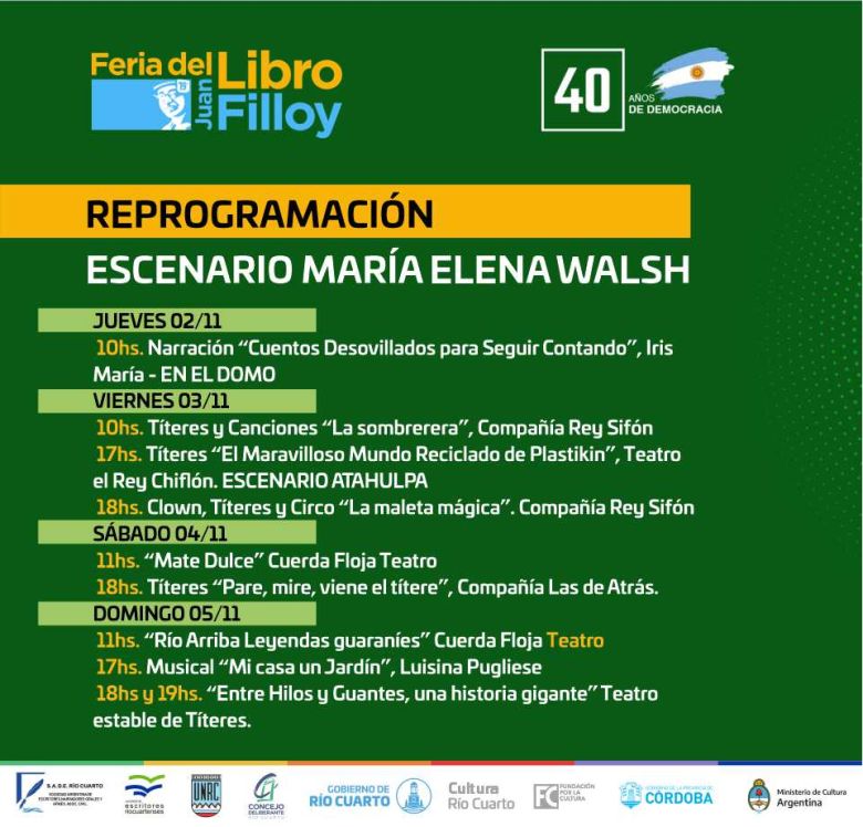 La Feria del Libro y un fin de semana con grandes actividades