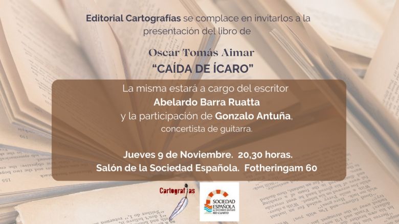 Caída de Ícaro, el libro con historias riocuartenses