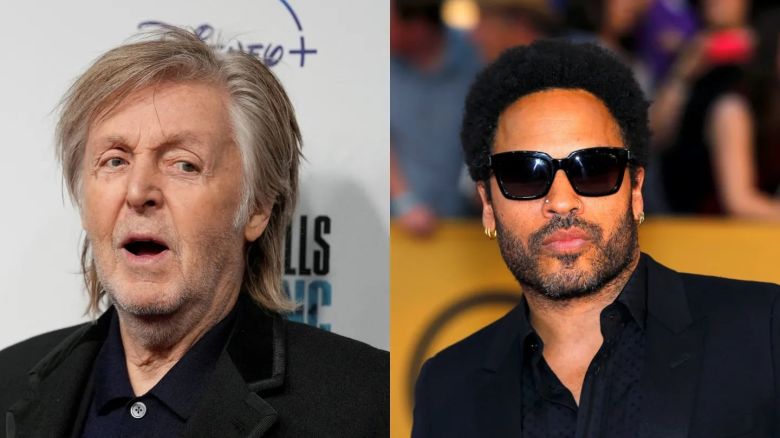 Lenny Kravitz se mezcló entre el público en un show de Paul McCartney en México, pero lo descubrieron