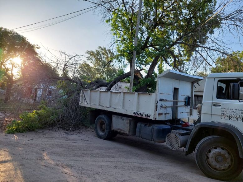 La tormenta que pasó por la ciudad afectó con intensidad a barrio Alberdi