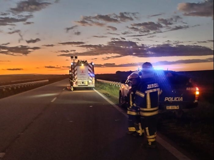 Un motociclista despistó en la Autovía cerca de Berrotarán 