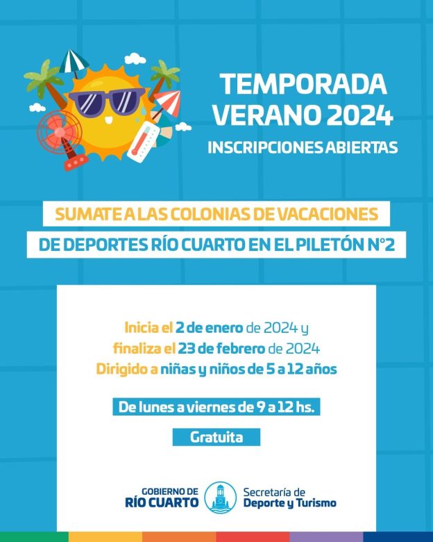 Inscripciones abiertas para las Colonias de verano gratuitas