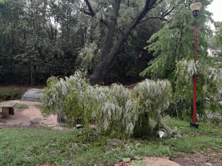 El Chacay sufrió una fuerte tormenta el último fin de semana