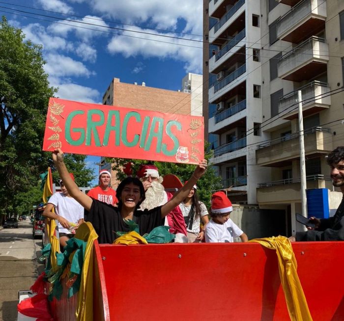 La Caravana de Papá Noel congregó la magia en la ciudad