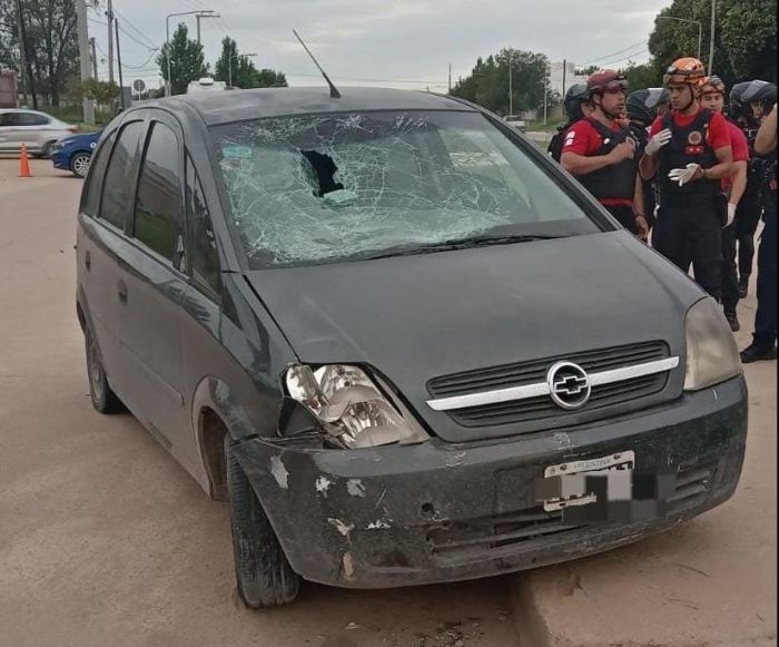 Un ciclista herido a causa de una colisión 